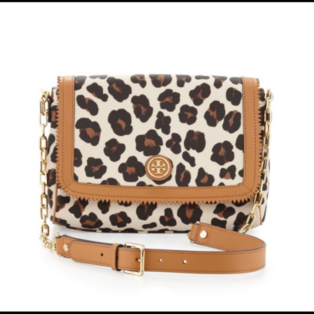 Tory burch Kerrington Leopard-Print Crossbody Bag